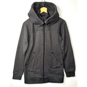 Burton Womens Hoodie Jacket Gorpcore Full Zip Long Sleeve Pockets Gray Medium